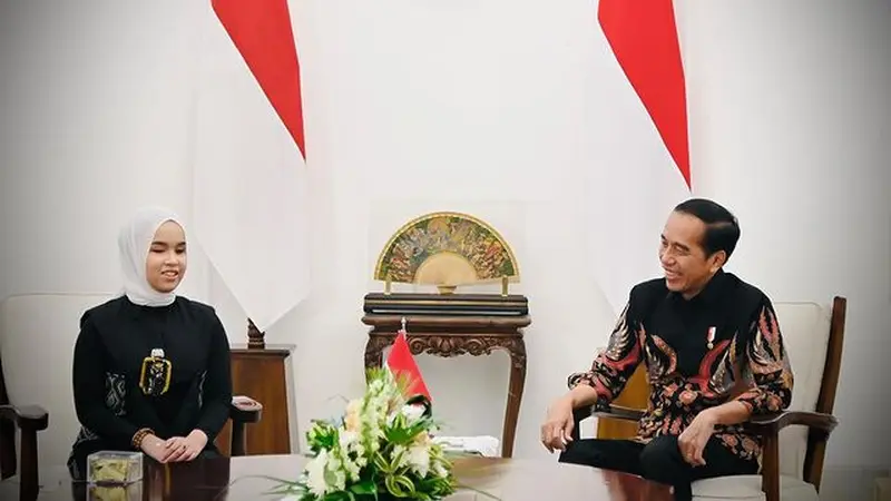Putri Ariani dan Presiden Jokowi