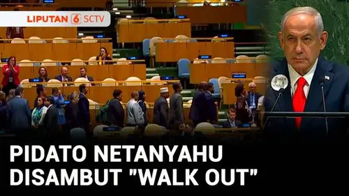 VIDEO: Pidato Netanyahu di PBB Disambut Aksi "Walk Out" Puluhan Diplomat