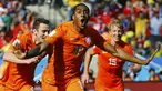Timnas Belanda berhasil membekuk Chile 2-0 di penyisihan Piala Dunia 2014 Grup B di Stadion Corinthians, Sao Paulo, Brasil, (23/6/2014). (REUTERS/Ivan Alvarado) 