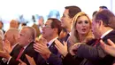 Putri Presiden AS Ivanka Trump saat menghadiri peresmian Kedutaan Besar AS di Yerusalem, Minggu (13/5). (Gali Tibbon/AFP)
