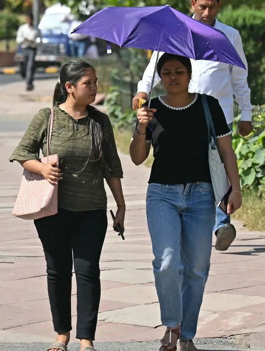 Gelombang panas kemungkinan akan terus berlanjut di setidaknya sembilan negara bagian timur dan selatan selama lima hari ke depan. (Money SHARMA/AFP)