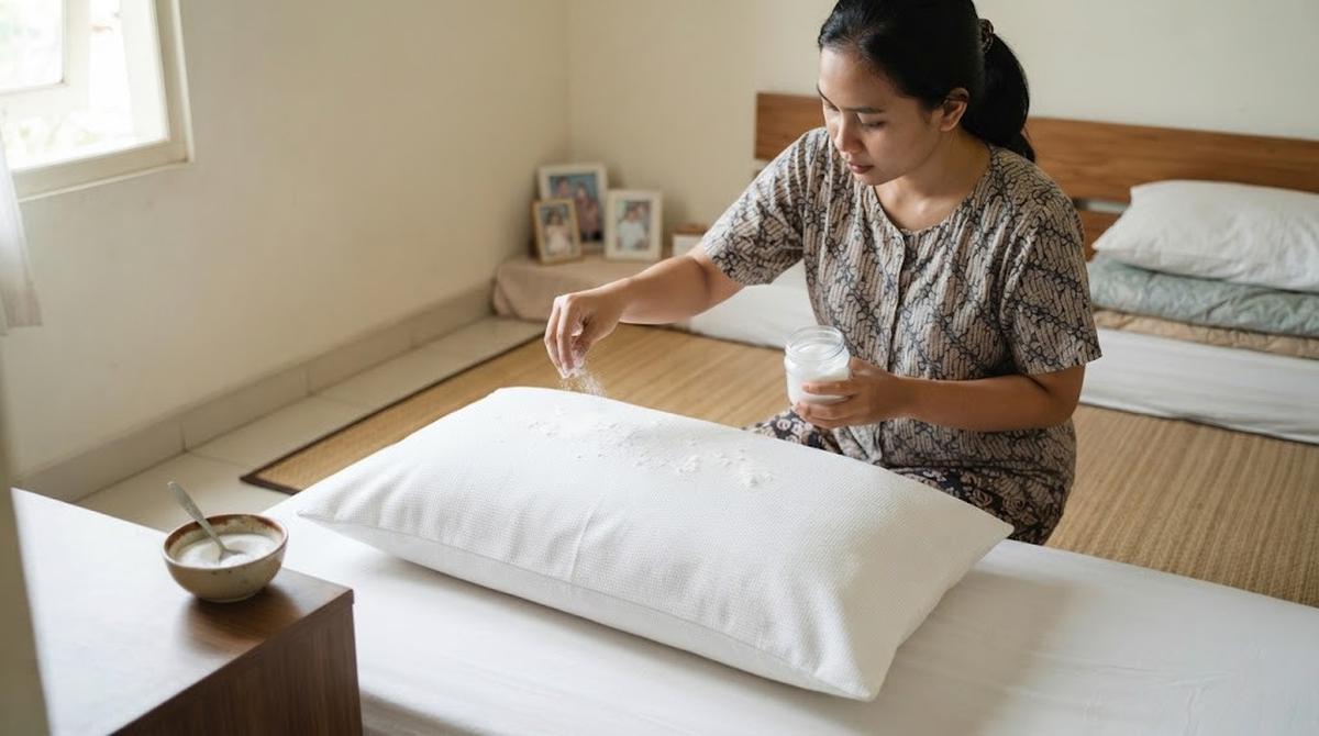 Cara Membersihkan Bantal yang Bau Keringat