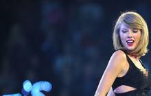 Lucu! Konser bareng Idina Menzel, Taylor Swift pakai kostum Olaf