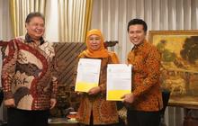 VIDEO: Isu Khofifah-Emil Lawan Kotak Kosong di Pilgub Jatim, Airlangga Golkar Reaksi Keras