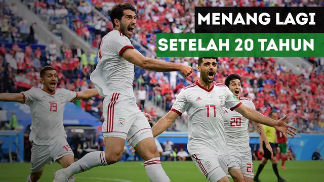 VIDEO: Setelah 20 Tahun, Iran Rasakan Kemenangan Lagi di Piala Dunia