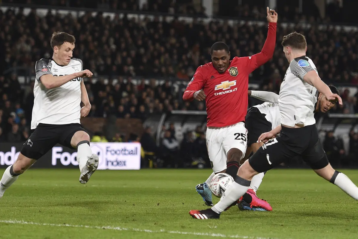 Manchester United vs Derby Country Piala FA