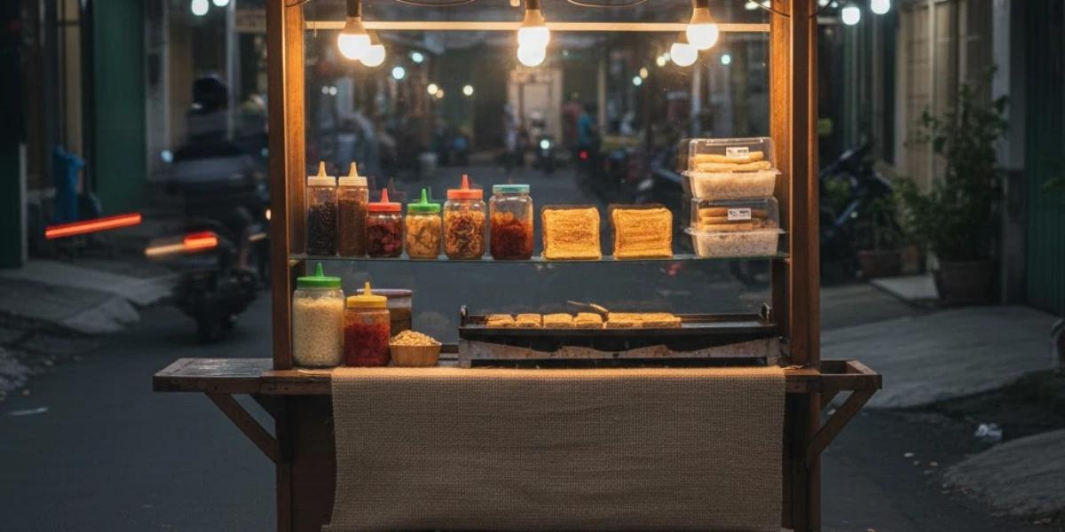 Ilustrasi Jualan Roti Bakar