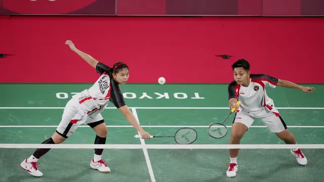 Foto: Bungkam Wakil Inggris, Greysia / Apriyani Malaju Mulus ke Perempat Final Olimpiade Tokyo 2020