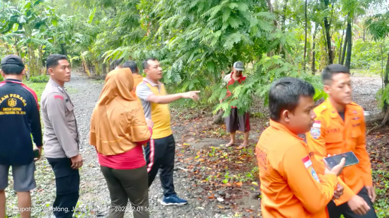 Balita di Pemalang yang sebelumnya dilaporkan hilang ditemukan tewas tenggelam di sungai Jamuran. (Foto: Liputan6.com/Humas Polres Pemalang)