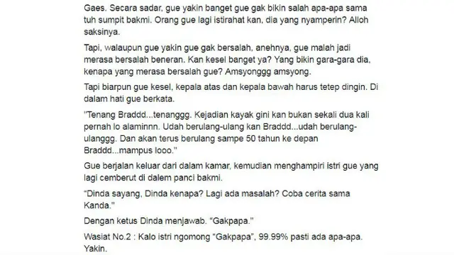 Pasangan zaman now curhat di media sosial.
