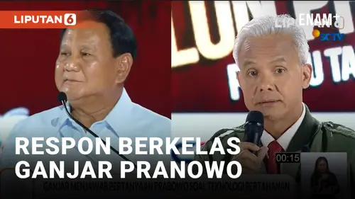 VIDEO: Diinterupsi Prabowo, Ganjar: Gapapa, Debat Sebenarnya Seperti Ini