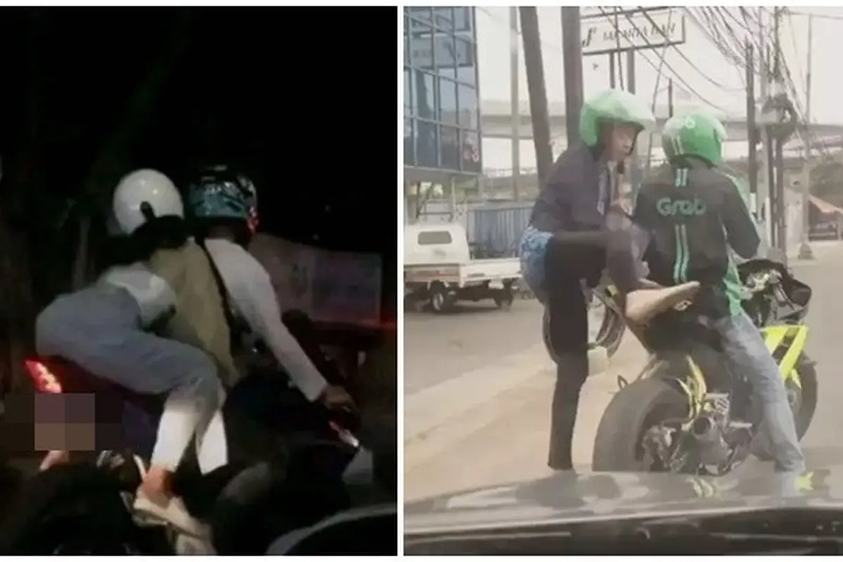 6 Potret Susahnya Dibonceng Pakai Motor Gede Ini Kocak Tapi Bikin Kasihan