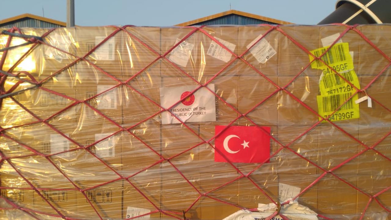 Bantuan dari Turki untuk Indonesia menghadapi pandemi COVID-19. (Dokumentasi KBRI Ankara)