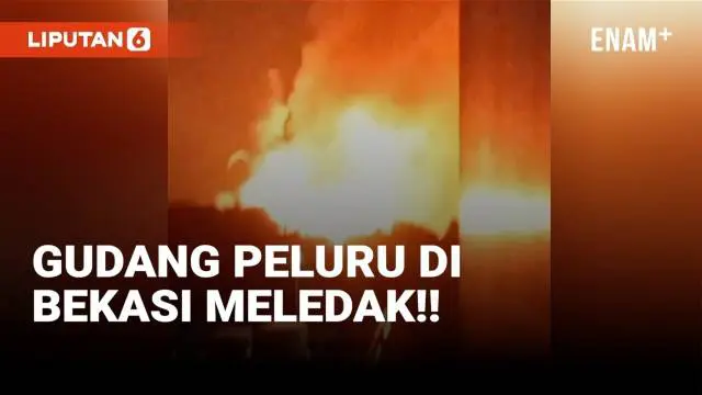 Ledakan dahsyat terjadi di gudang amunisi milik Batalyon Artileri Medan (Yonarmed) 07/155 GS Kodam Jaya, Kecamatan Bantargebang, Kota Bekasi, Jawa Barat. Ledakan terjadi berulang kali membuat warga sekitar panik.