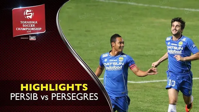Video highlights TSC 2016 antara Persib vs Persegres yang berakhir dengan skor 2-0 di Stadion Wibawa Mukti, Cikarang