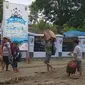 Lanud Jayapura dijadikan lokasi pengungsian korban banjir bandang. (Liputan6.com/Katharina Janur)