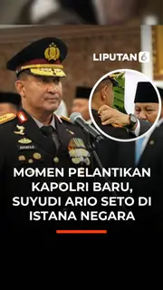 Momen Pelantikan Kapolri Baru Suyudi Ario Seto di Istana Negara