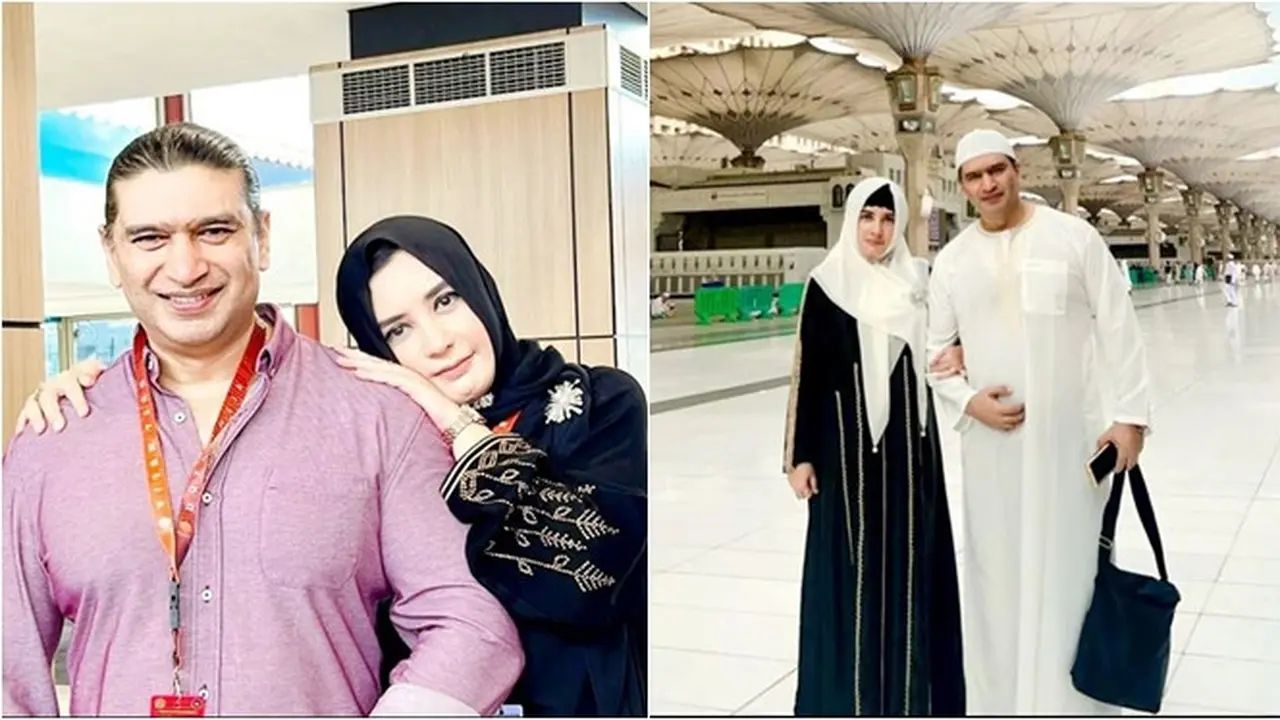 6 Potret Fadia A Rafiq Jalani Umrah Bareng Sang Suami, Semakin Harmonis