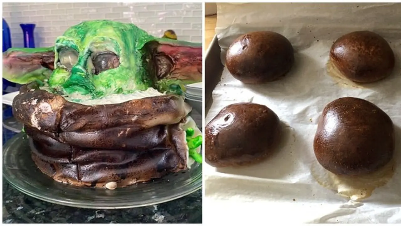 10 Potret Netizen Gagal Bikin Kue Ini Bikin Elus Dada, Beda dari Ekspektasi