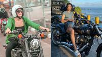 Adu pesona Kerenina Sunny dengan Wika Salim saat naik moge (Instagram/wikasalim/kerenina_sunny)
