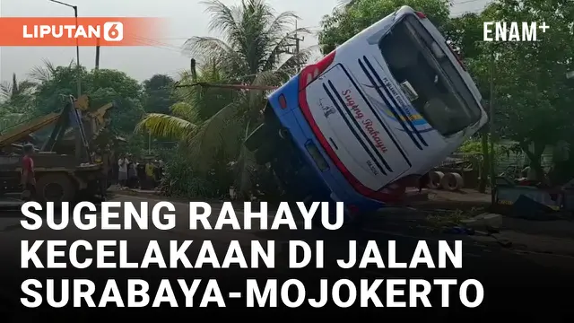 VIDEO: Bus Sugeng Rahayu Kecelakaan, 7 Orang Luka Berat