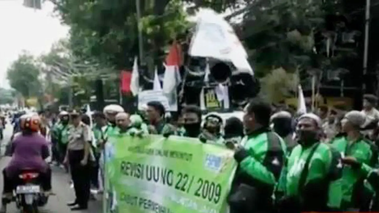 Begini Isi Tuntutan Demo Pengemudi Ojek Online 