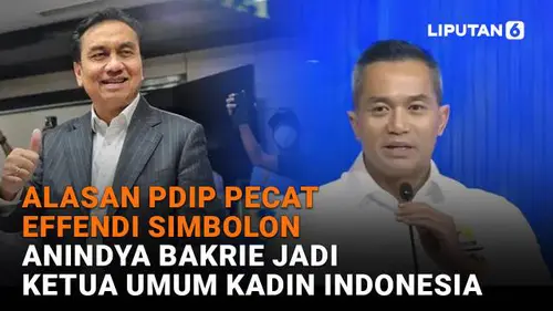Alasan PDIP Pecat Effendi Simbolon, Anindya Bakrie Jadi Ketua Umum Kadin Indonesia