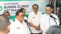Pramono Anung dalam acara peresmian Bunda Clinic MRT Dukuh Atas. (Foto: BMHS)