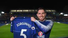 Pemain anyar Chelsea, Jorginho. (Twitter/Chelsea)