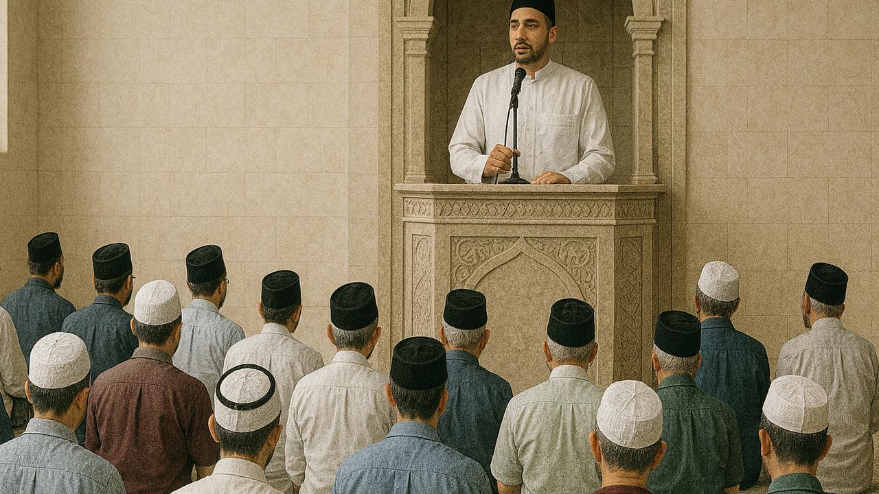 Ilustrasi Mendengarkan Khutbah saat Sholat Ied