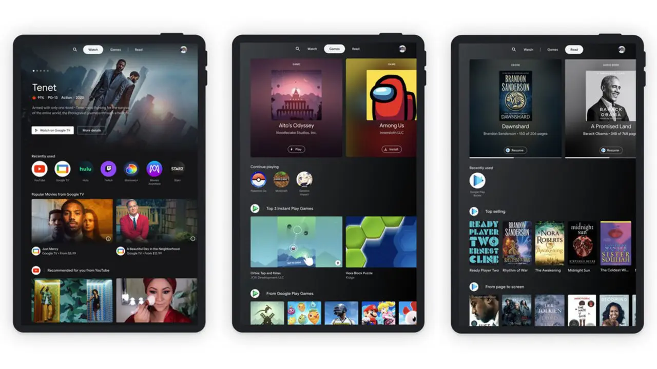 Google Gulirkan Entertainment Spaces untuk Tablet Android