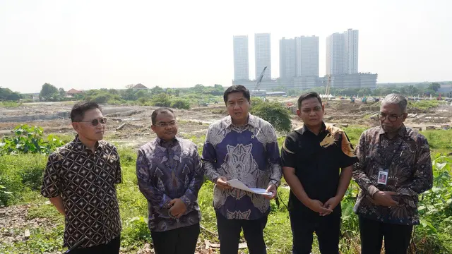 Menteri Perumahan dan Kawasan Permukiman (PKP) Maruarar Sirait (Ara) meninjau progress pembangunan rumah susun (rusun) subsidi di kawasan Meikarta, Kabupaten Bekasi, Jawa Barat, Selasa (26/5/2026). (Foto: Istimewa)