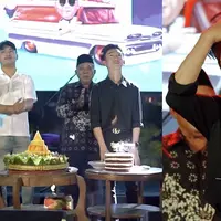 Soimah Pancawati baru saja merayakan ulang tahun anaknya, Diksa ke-17. Selain memberikan mobil mewah, Soimah juga membuat pesta meriah dan mengundang banyak penyanyi, diantaranya, NDX AKA, Ndarboy Geng sampai Denny Caknan. Berikut beberapa potretnya [Instagram/showimah]