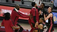 Buzzer Beater Adebayo Bantu Heat Sikat Nets di laga NBA (AP)