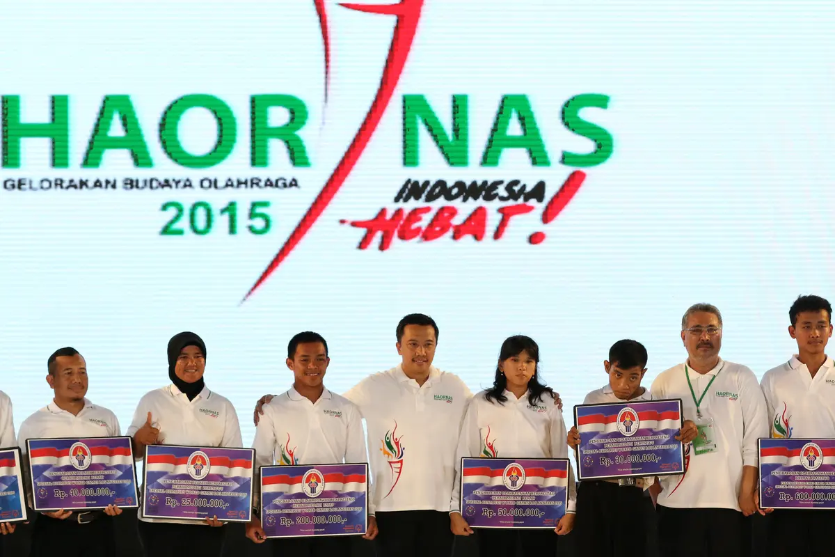 Imam Nahrawi_Penghargaan Hari Olah Raga Nasional_(Bola.com/Arief Bagus)
