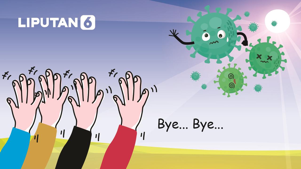 Banner Infografis Bye Bye Status Pandemi Covid-19 dari Indonesia