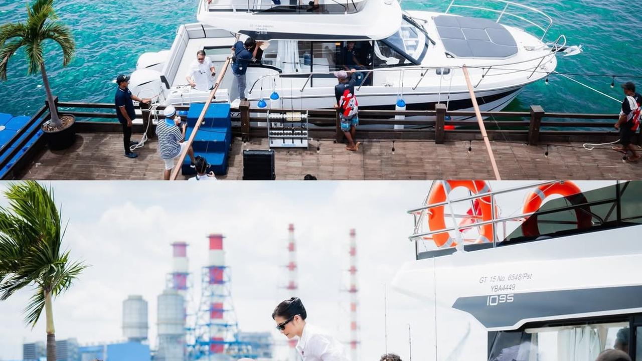 Buka Bisnis Bareng, Ini 5 Potret Yacht Milik Prilly Latuconsina dan Kevin Sanjaya yang Mewah dan Elegan Banget
