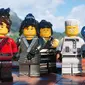 Sebuah adegan dari karakter-karakter dari film The Lego Ninjago Movie. Film ini disutradarai oleh Charlie Bean, Paul Fisher dan Bob Logan, ditulis oleh Fisher, Logan, Dan dan Kevin Hageman, dan Hilary Winston. (Warner Bros. Pictures via AP)