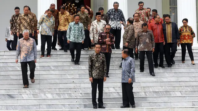 Momen Perpisahan Jokowi dan Kabinet Kerja Jilid I