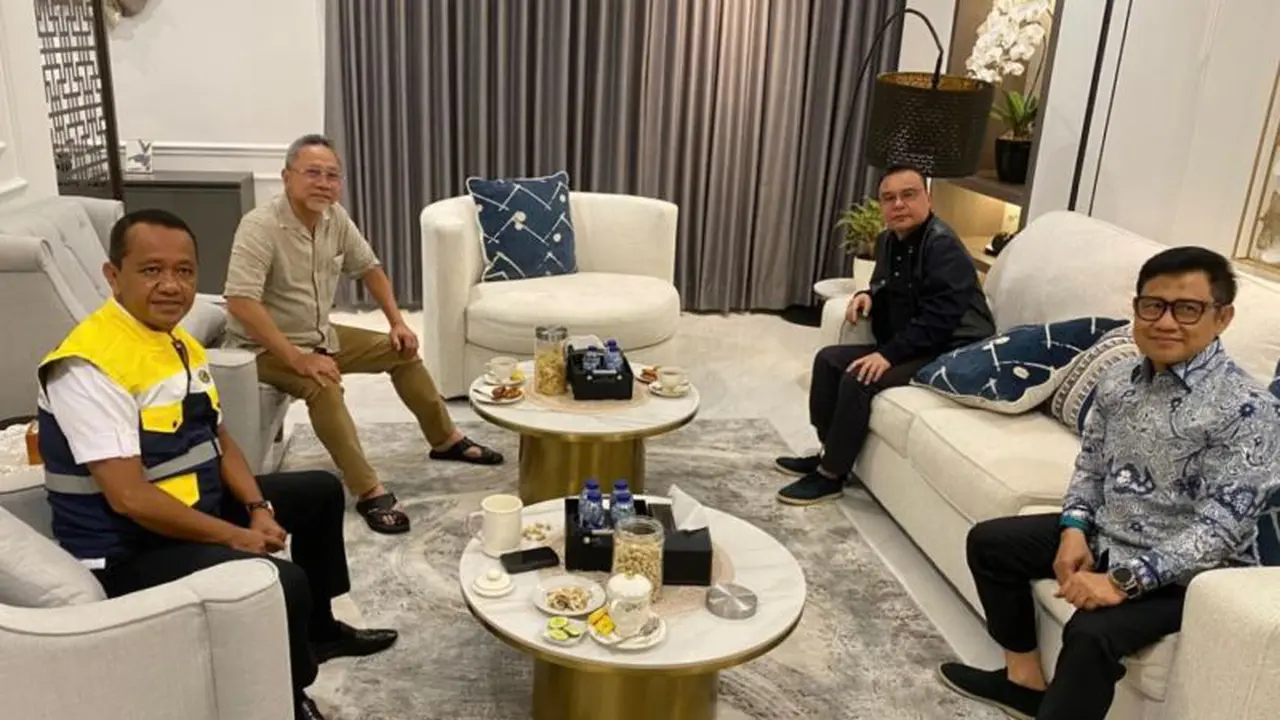 Zulhas, Cak Imin dan Dasco Kumpul di Rumah Bahlil