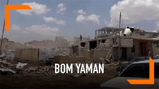 Sebuah bom meledak di Sanaa, Yaman. Bom meledak di sebuah gudang yang menyebabkan ratusan orang terluka dan 7 anak tewas.