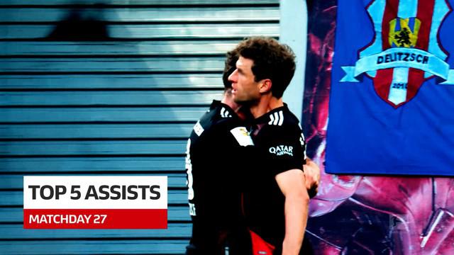 Berita Video 5 Asisst Terbaik Bundesliga Pekan 27, Salah Satunya Umpan dari Thomas Muller