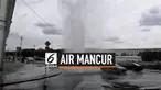 Pipa air di kawasan Moskow Rusia mengalami kebocoran. Akibatnya, air panas menyembur ke atas dengan ketinggian setara bangunan 4 lantai.
