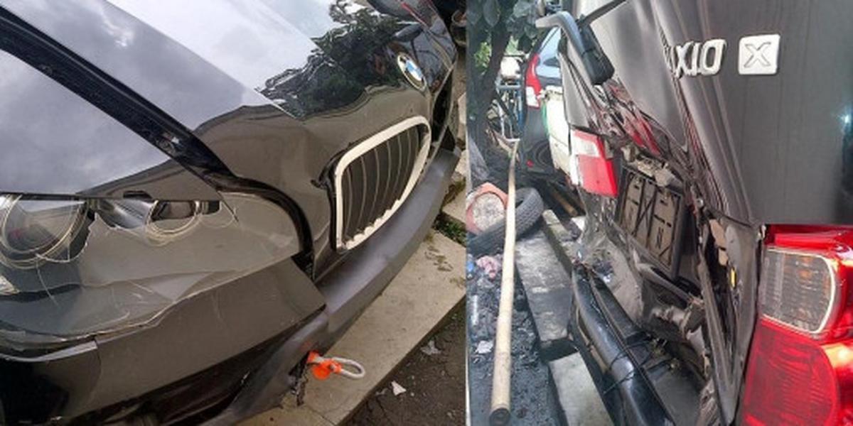 Jarak 100 meter di belakang BMW X5