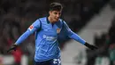 4. Kai Havertz (Bayer Leverkusen) - Kehandalan dalam menggiring bola dan menusuk pertahan lawan membuat gelandang muda ini mampu mencuri perhatian klub-klub besar Eropa. OVR 84 - 92. (AFP/Patrik Stollarz)