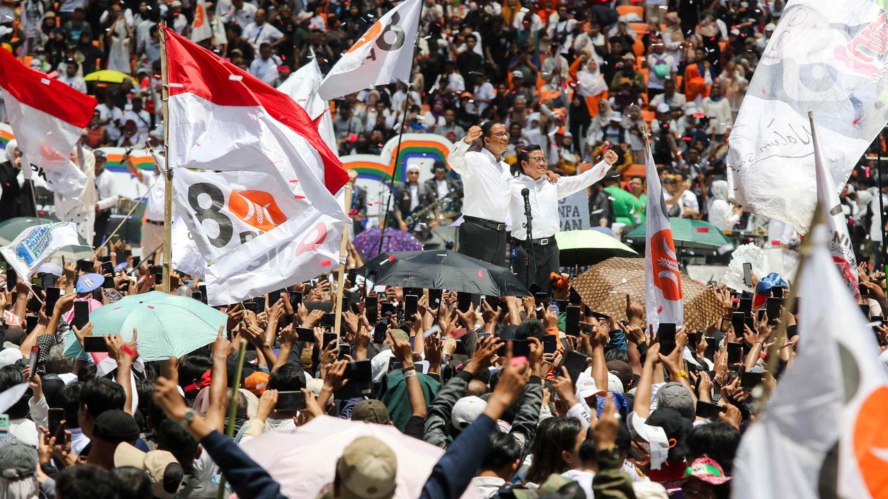 Orasi Politik Anies Baswedan-Muhaimin Iskandar di Tengah Lautan Massa