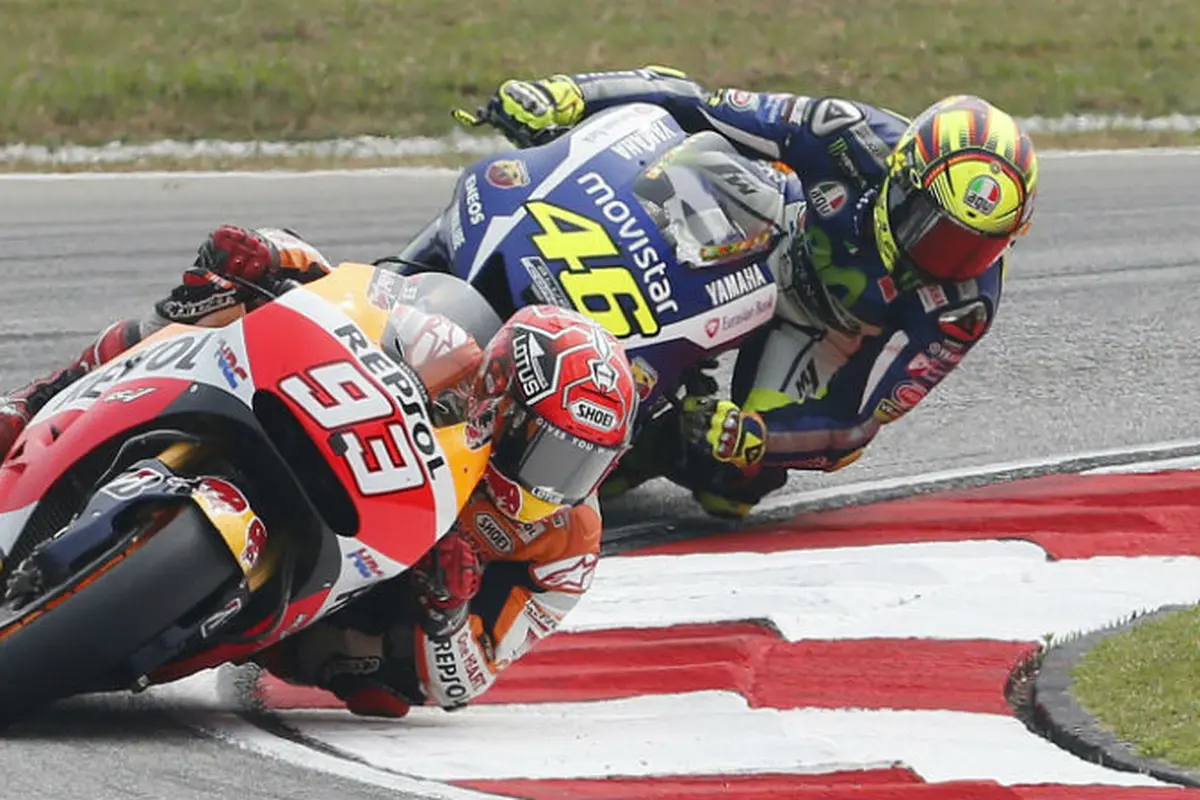 Marc Marquez dan Valentino Rossi