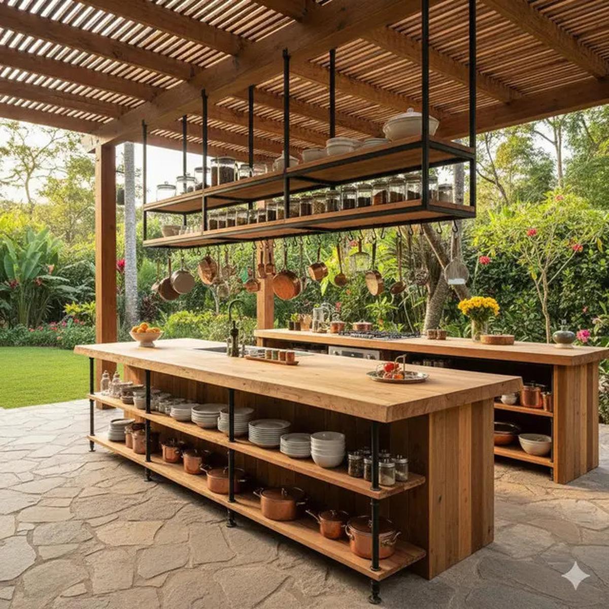 7 Desain Dapur Semi Outdoor Tanpa Kitchen Set: Solusi Modern, Estetis, dan Fungsional