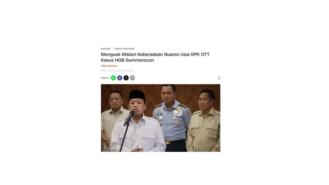 Cek fakta artikel Nusron Wahid sebut Jokowi terima uang suap 700 miliar