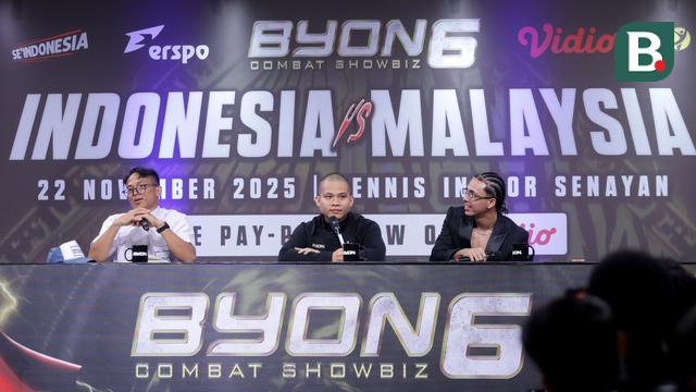 Foto: Petarung Malaysia Pasang Misi Balas Dendam dengan Petarung Indonesia di Byon Combat Showbiz Vol. 6